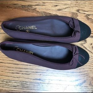 Never worn Channel Ballerina flats!!